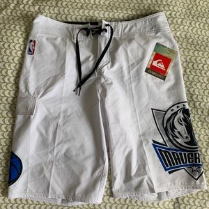 Quicksilver Dallas Mavericks NBA Team Swim Trunks